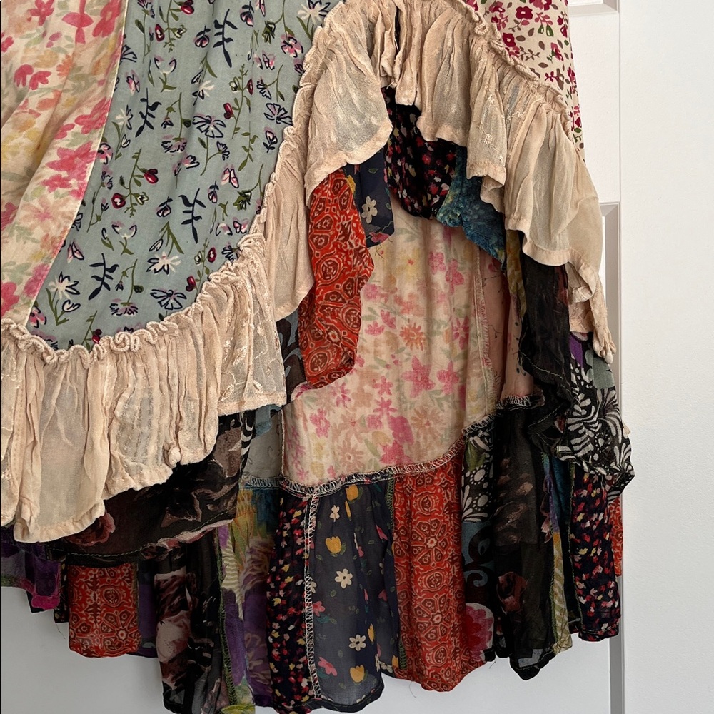 Young Threads Boho Floral Patchwork Asymmetrical … - image 3